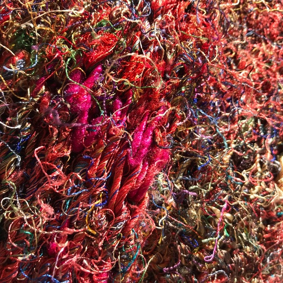 🦄 Silk Knot Winter Scarf from Nepal - Picture 3 of 6